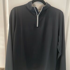 Peter Millar Black Perth qtr  zip with Collar NEW with tags! Size S